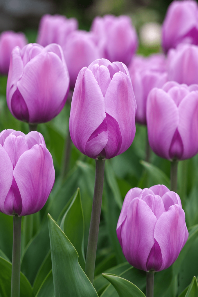 mauve purple triumph tulip alibi