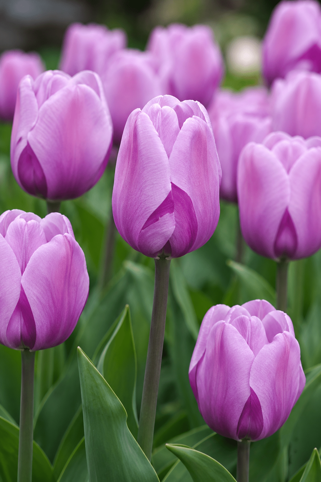 mauve purple triumph tulip alibi