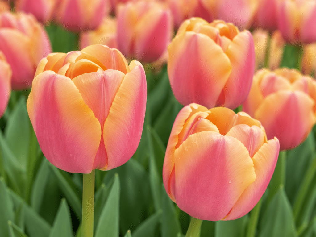 apricot pink tulip coral pride